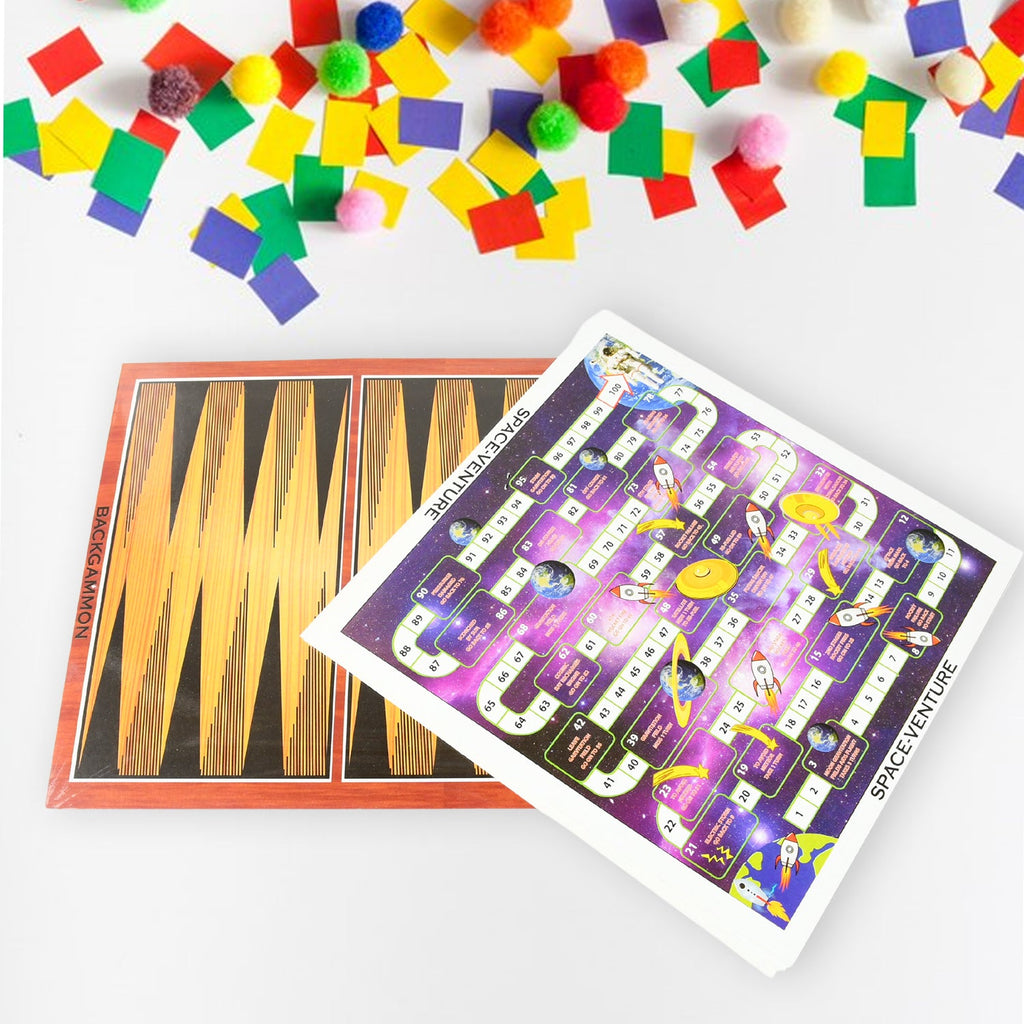 13 in 1 Family Board Game Chess,  Space Venture, Steeplechase Set for Kids