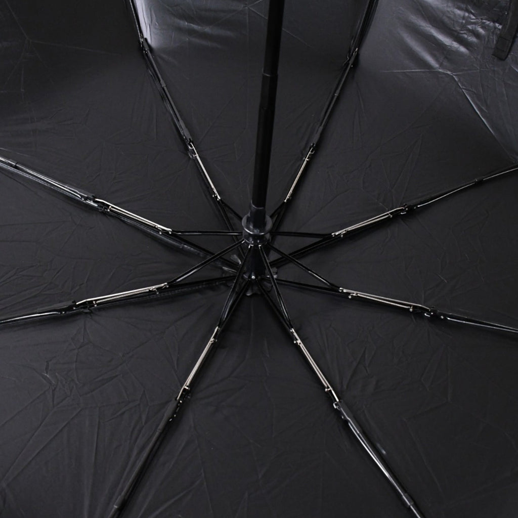 2 Fold Manual Umbrella – Wind, Sun & Rainproof with Steel Shaft & Wrist Strap