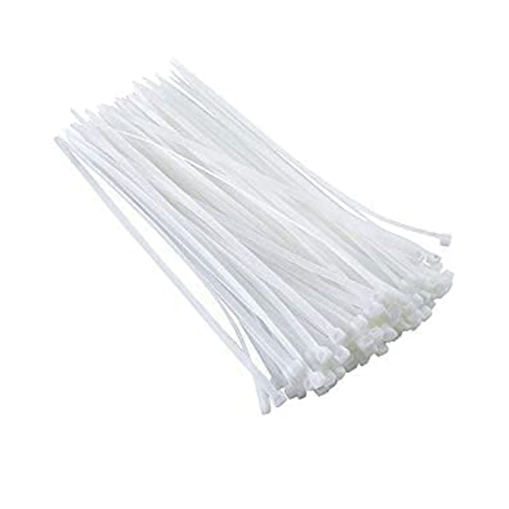 10Inch Nylon Self Locking Cable Ties, Heavy Duty Zip Wire Tie. Pack 100 - Black