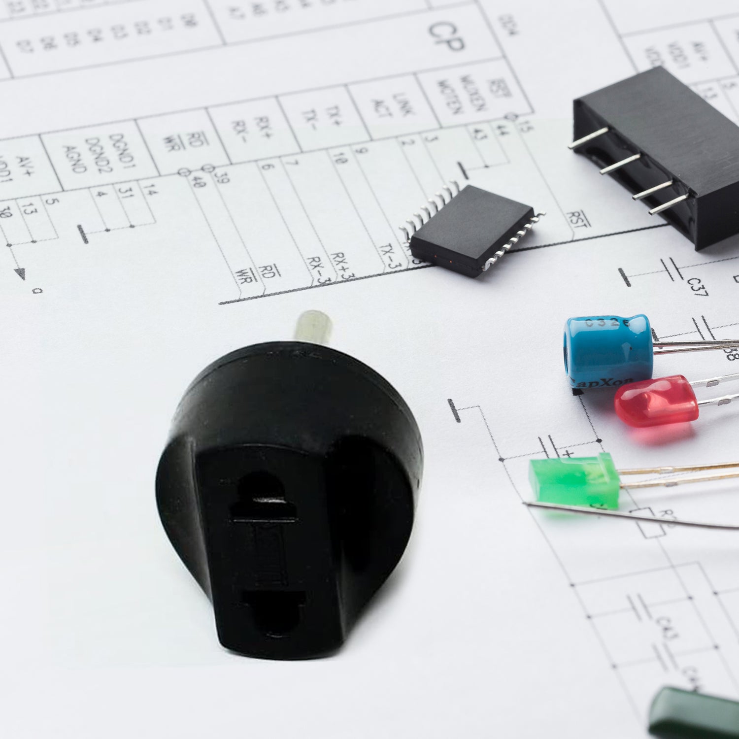 2 Pin 4 Amp Plug Converter, Plug Adapter With Color Box (1 Pc )