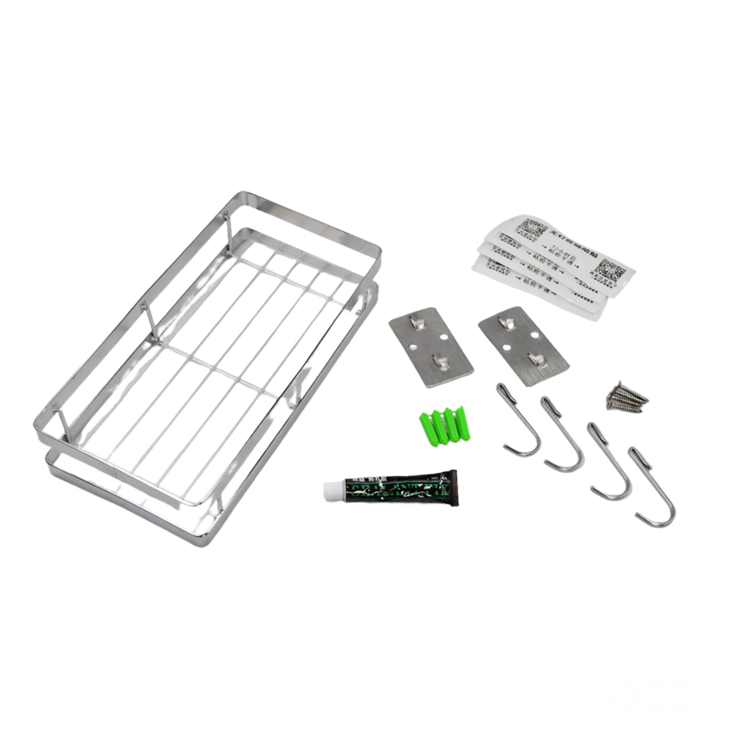 25 cm Metal Space Saving Rack – Multi-Purpose Kitchen Storage Organizer Shelf