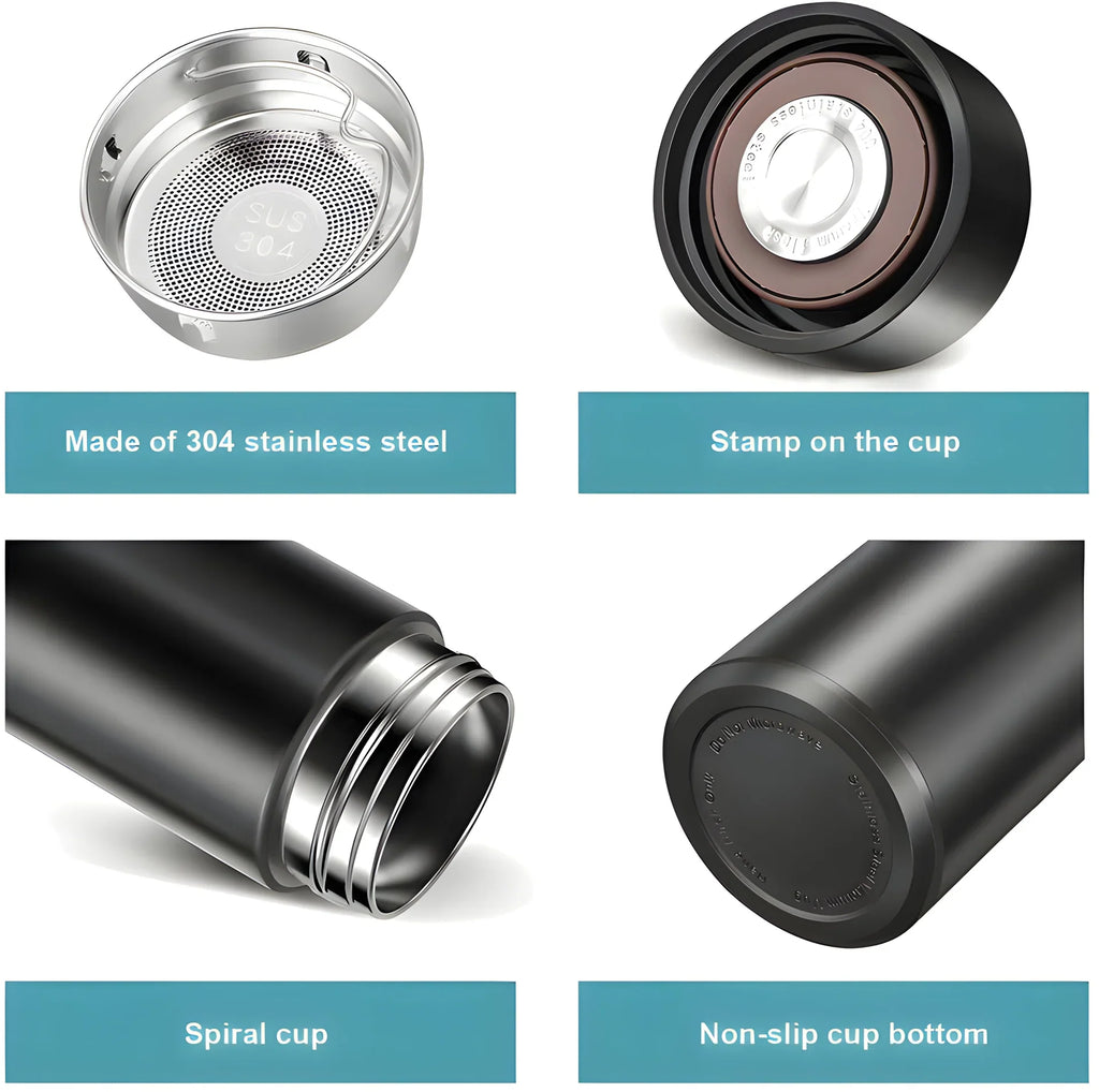 0726 Vacuum Insulated Water Bottle with LED Temperature Display (1 Pc / Multicolor)